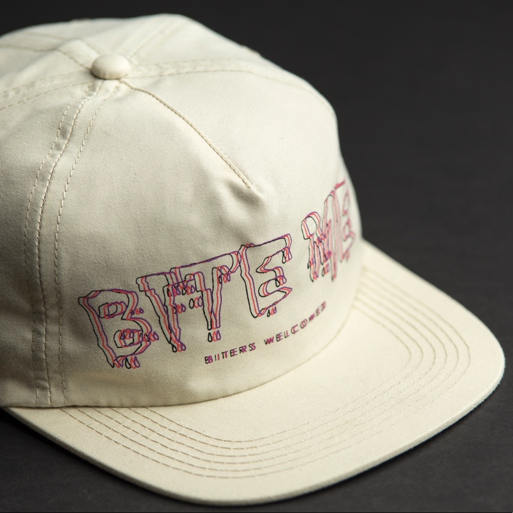NWT “Bite Me” Hat - Off White